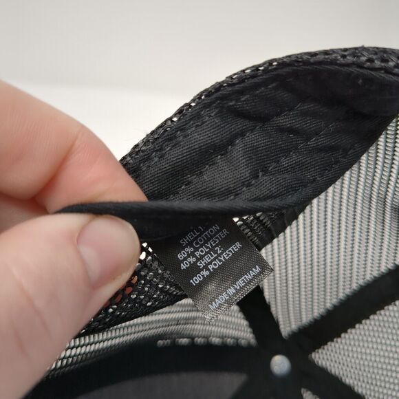 TGE Snapbnack Trucker Hat Black M/L Adjustable Embroidered Mesh Back Richardson - Picture 9 of 9